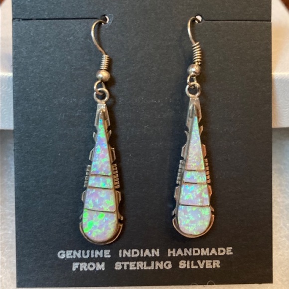 Native American Opal Earrings - New - Picture 2 of 11
